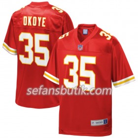 Kansas City Tröjor Chiefs Christian Okoye 35 Nike Röd - Herr